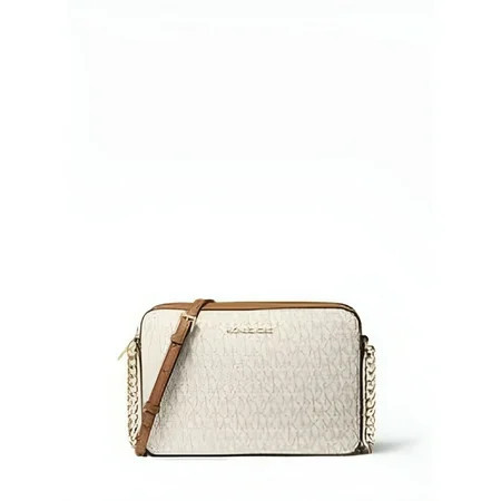Michael Kors Jet Set Item Large Crossbody Vanilla/Acrn (35F8GTTC3B-150) | Walmart (US)