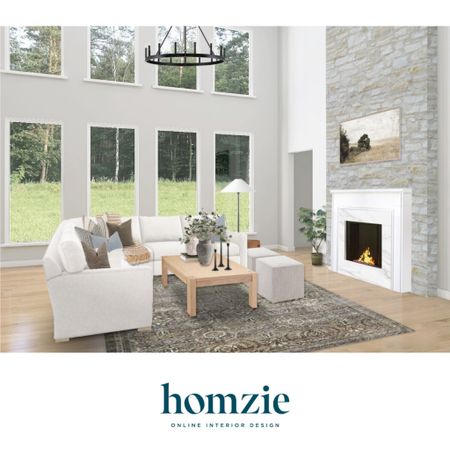 We loved designing this modern classic living room for our virtual interior design client. This space features neutral pillows, a wooden coffee table, an accent rug, and a large sofa

Work 1:1 with a Homzie virtual interior designer for a low flat-rate and receive a custom, shoppable decorating plan! - all online.  Get started homziedesigns.com/work-with-us


#LTKStyleTip #LTKFindsUnder100 #LTKHome