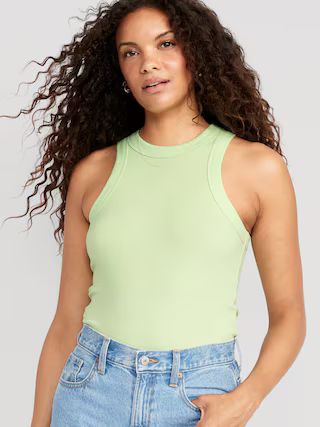 Rib-Knit Cropped Tank Top for Women | Old Navy (US)