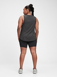 GapFit Brushed Tech Jersey Knot-Hem Tank Top | Gap (US)