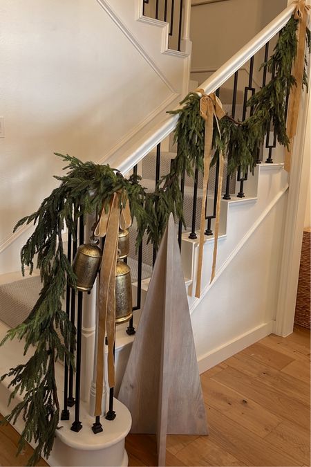 Our staircase garland for the holidays! Everything is linked.

#LTKhome #LTKHoliday #LTKSeasonal