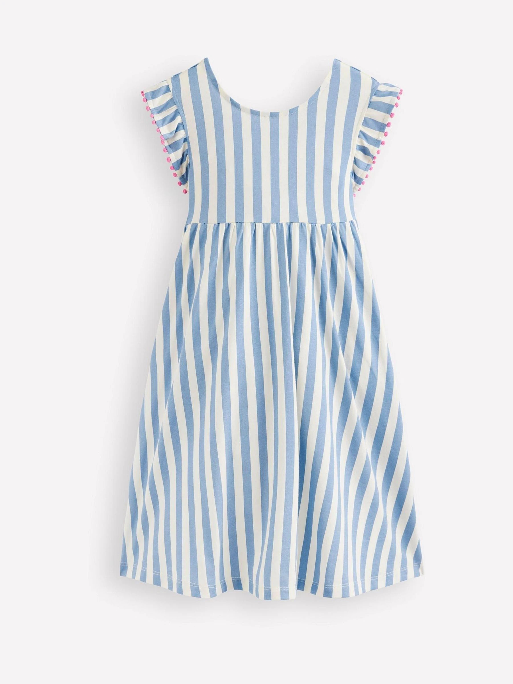 Boden Boden Blue Bow Back Jersey Dress | Next US