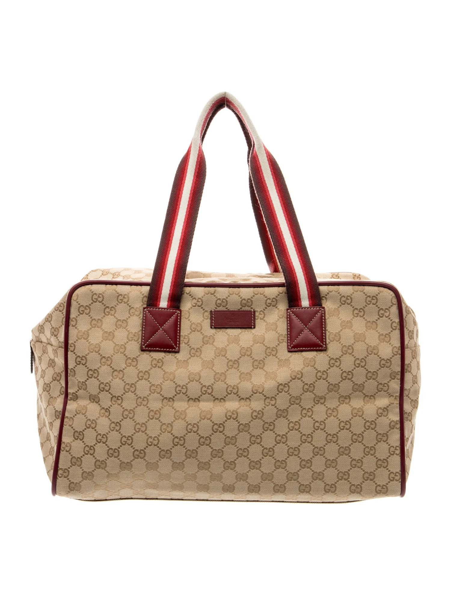 Gucci GG Canvas Weekender Bag - Brown Luggage and Travel, Handbags - GUC2027047 | The RealReal | The RealReal