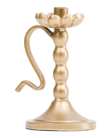 5x4x7 Iron Decorative Candle Holder With Handle | TJ Maxx