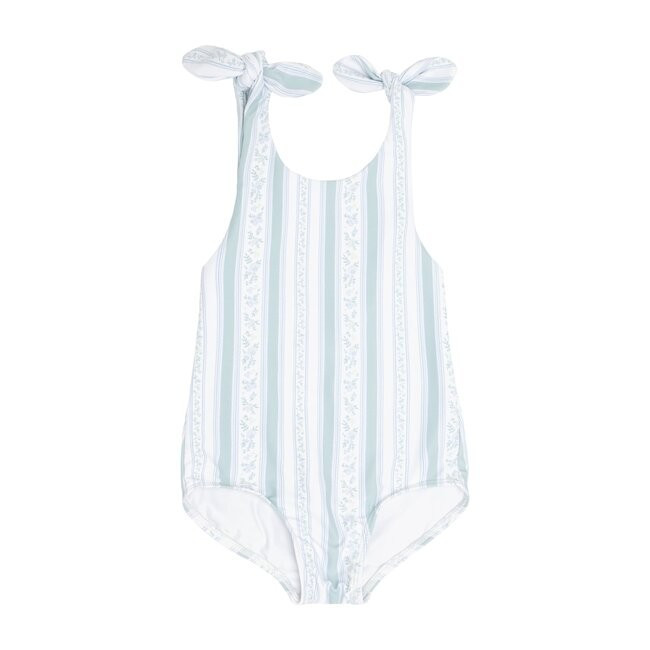 Minnow Linear Floral Tie Knot On Piece (Prints, Size 2Y) Maisonette | Maisonette