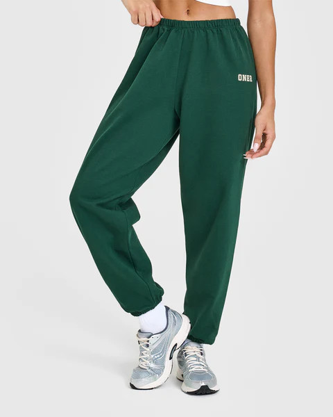 Lightweight Joggers with Printed Logo 
 Racing Green | Oner Active (UK / US)