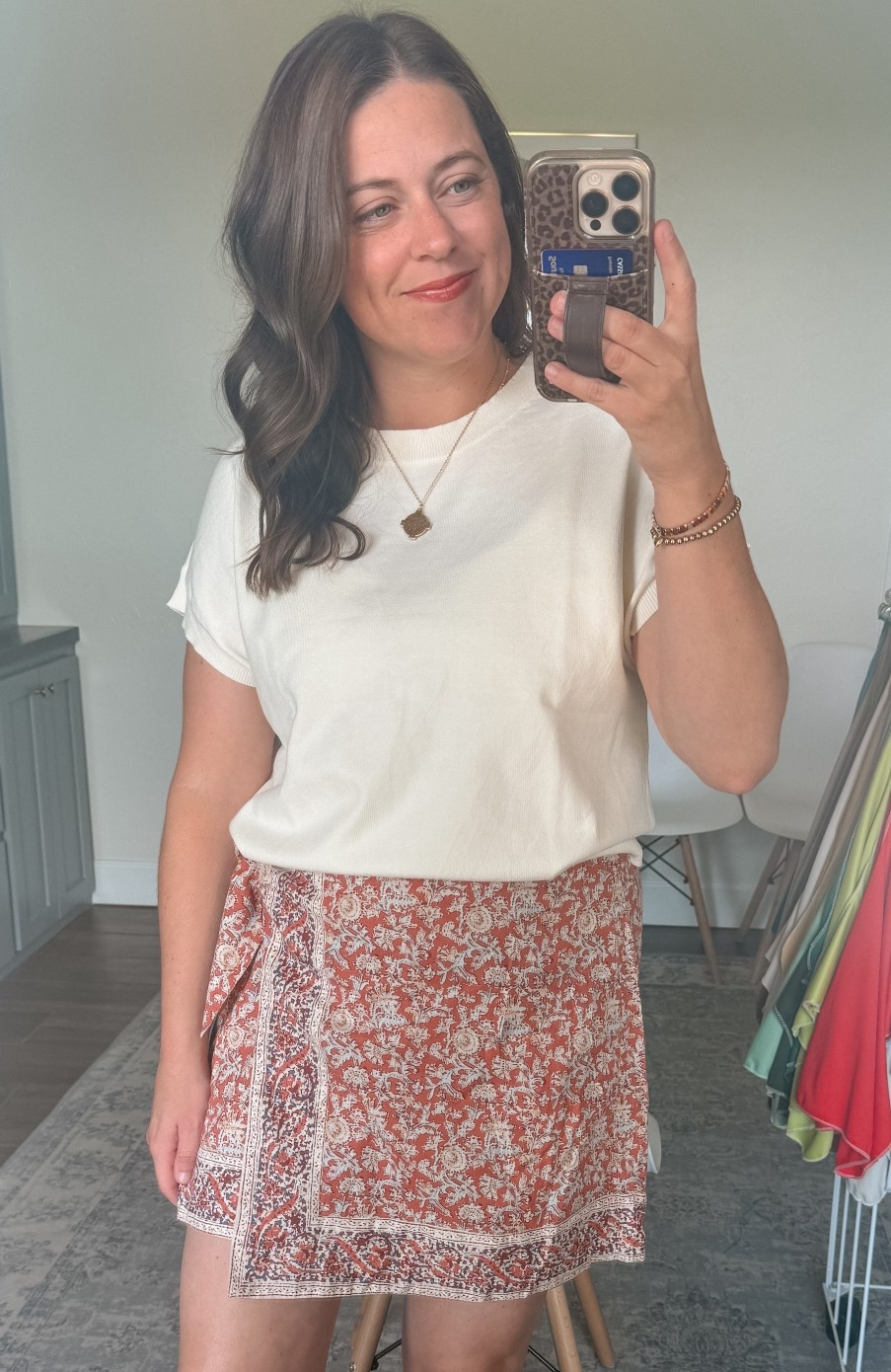 Adorable top and wrap skirt for HOC summer and autumnn