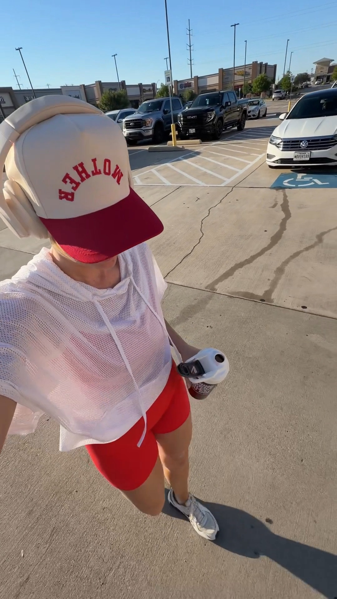 Workout OOTD 
Paragon set and mesh top 
Fits tts 

#LTKOver40 #LTKfitnessgoals #LTKdayinmylife