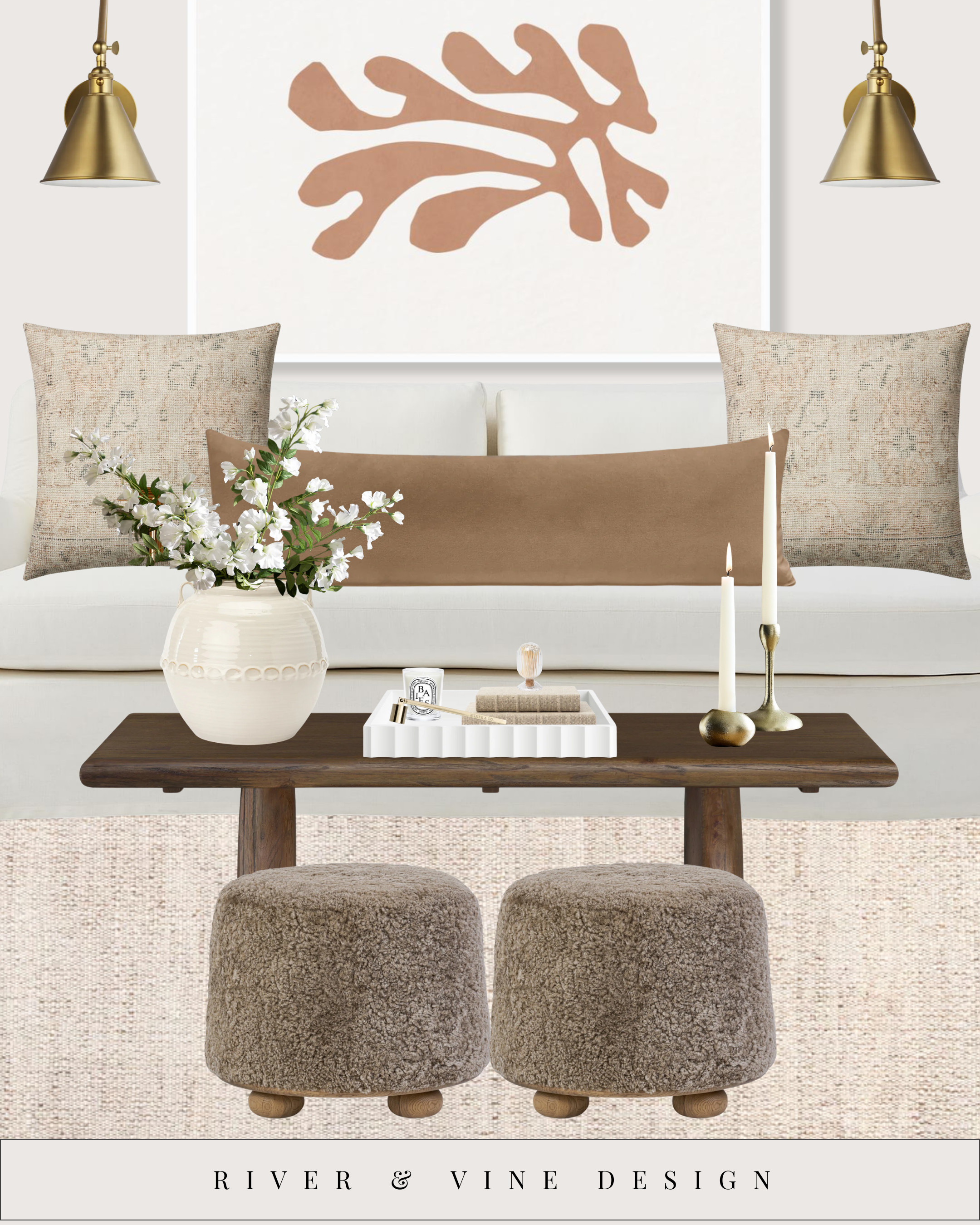 Straight sofas + square tables = flat.
Add something soft and sculptural (hello, ottomans!) and suddenly the room feels intentional, cozy, and elevated — like it meant to be styled that way.

Here’s what makes this setup work:
✨ A low, sculptural coffee table anchors the space
✨ Plush texture underfoot invites sit + stay energy
✨ One long lumbar pillow adds contrast without chaos
✨ Statement art + lighting = focal points without fuss

Design tip: For neutrals to feel interesting, you need one texture, one curve, and one height variation. This hits all three.

Tap to shop the pieces that make cozy feel polished. Save it for your next living room refresh 🛋️🤍 

 #LTKSeasonal #LTKHome #LTKSaleAlert
