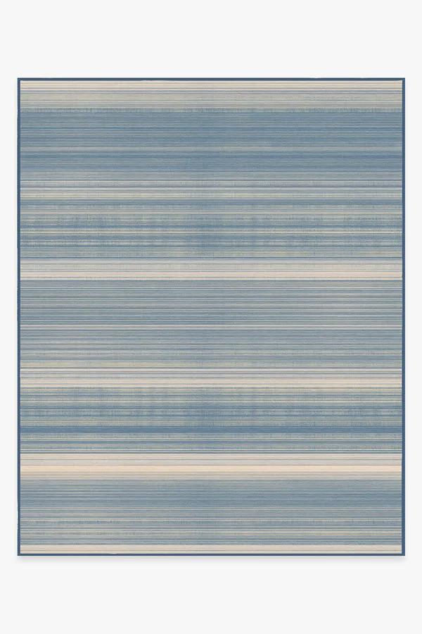 Coastal Linear Stripe Slate Rug | Ruggable US | Ruggable