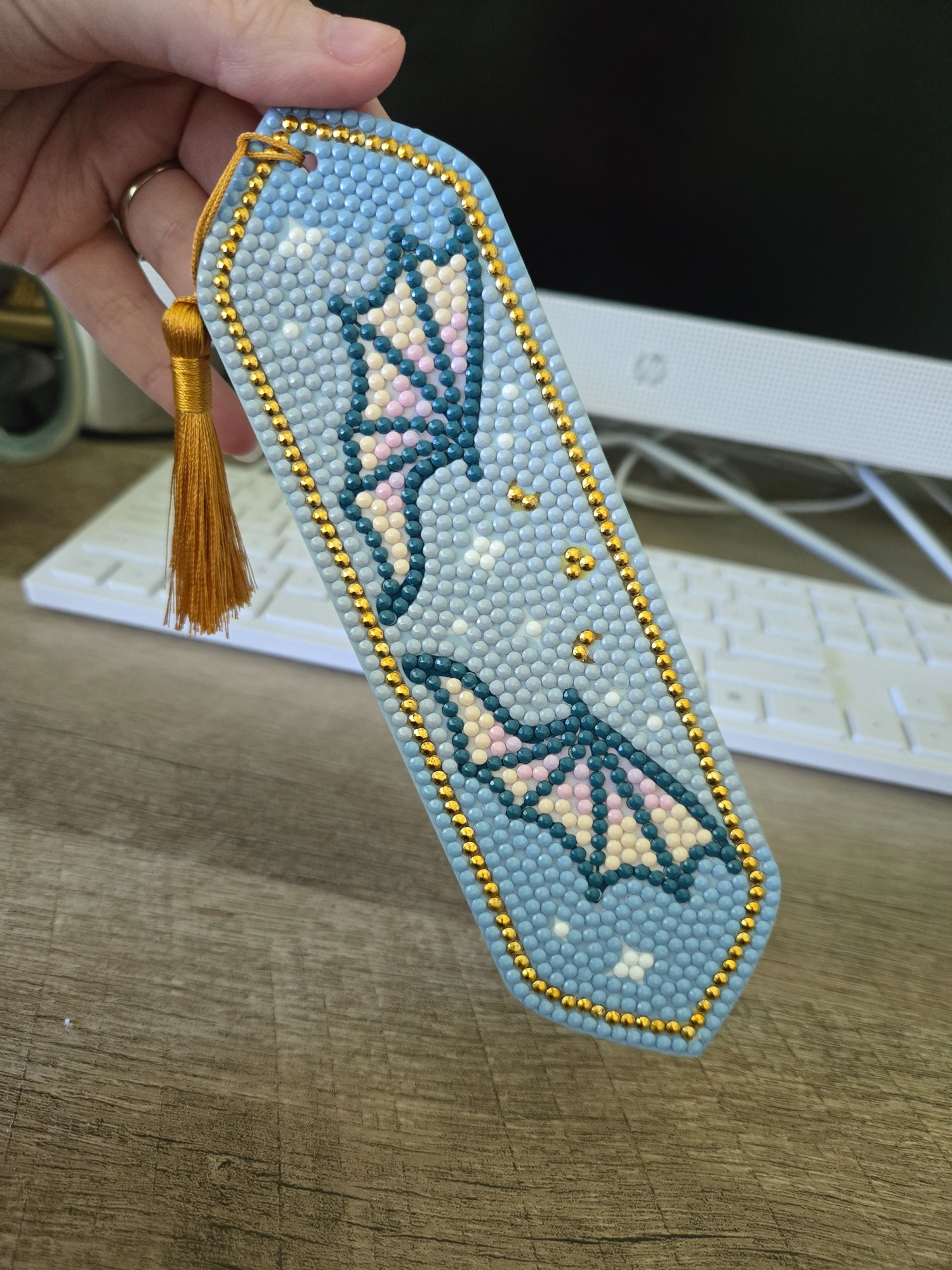 Finished my third diamond art bookmark 🐉 

