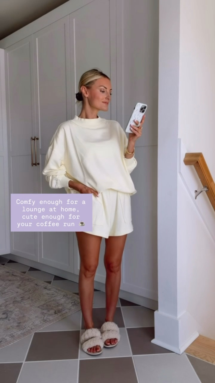 This yellow matching set! 😍 So cute for lounging around or if you’re traveling this summer! Wearing S! Loverly Grey, Aerie, loungewear, lounge set, matching set, yellow sweatshirt

#LTKootd #LTKSeasonal #LTKTravel