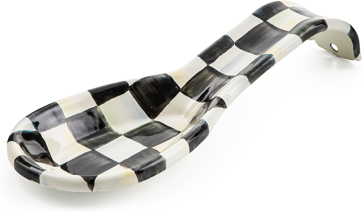 MACKENZIE-CHILDS Enamel Spoon Rest, Kitchen Utensil Rest and Spoon Holder, Kitchen Decor, Black-a... | Amazon (US)