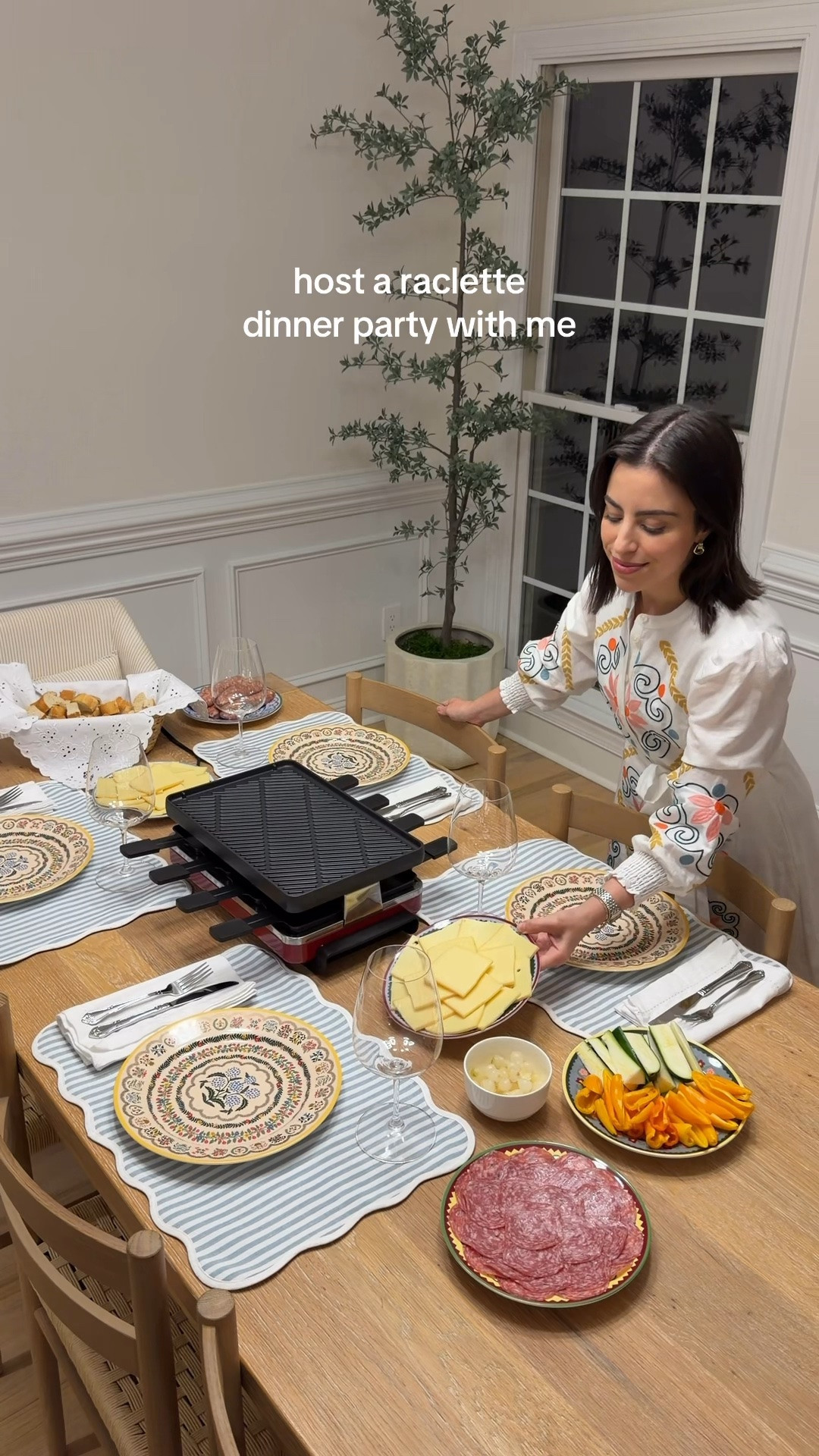 Raclette dinner party! Such a fun, interactive dinner idea
