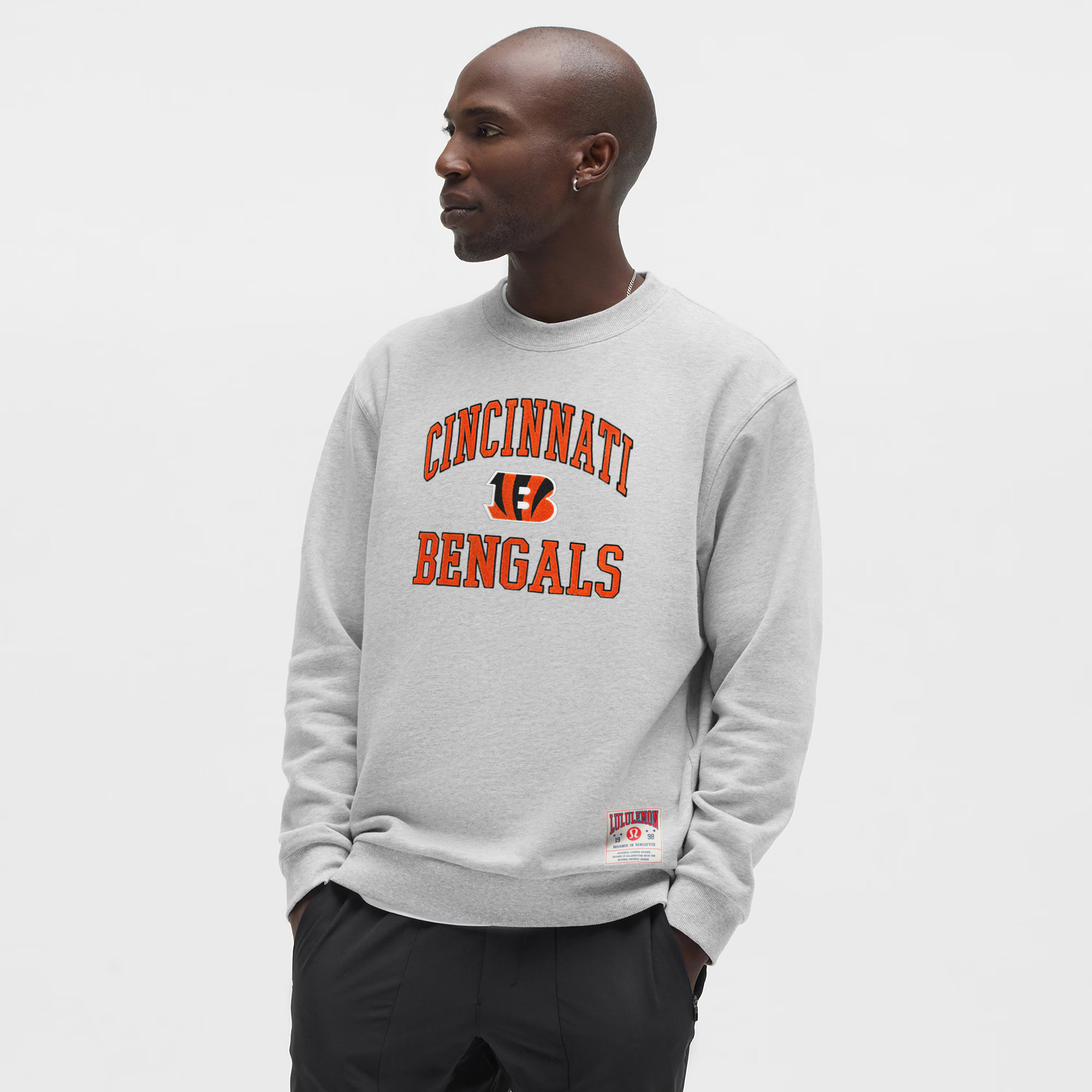 Cincinnati Bengals lululemon Steady State Sweatshirt - Heathered Silver Drop | Fanatics