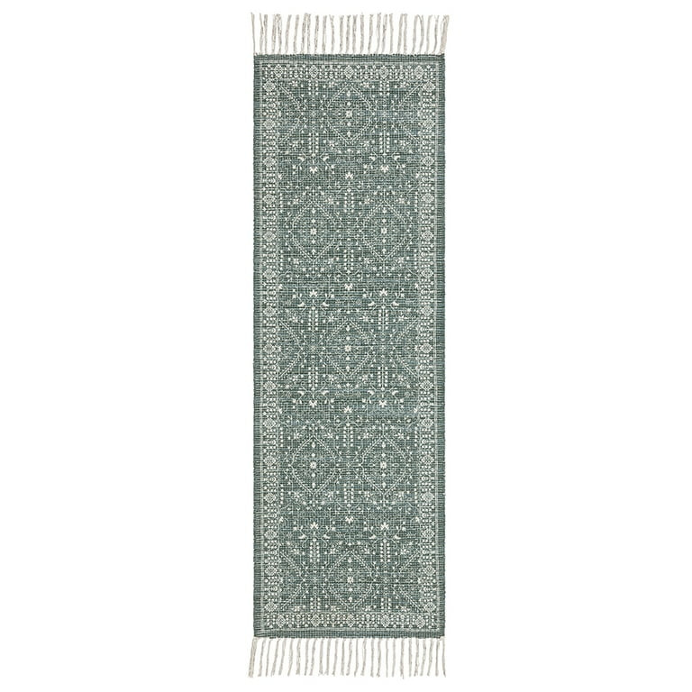 Mainstays Teal Vintage Runner Rug 20” x 60” | Walmart (US)