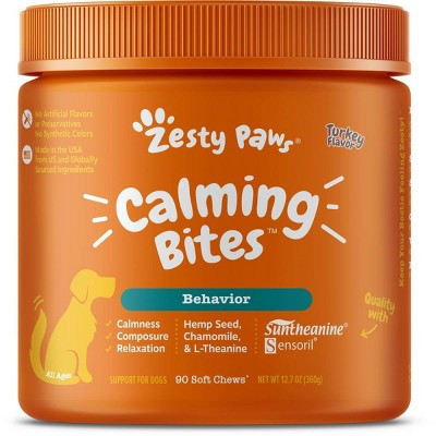 Zesty Paws Calming Supplement Bites - Turkey - 90ct | Target
