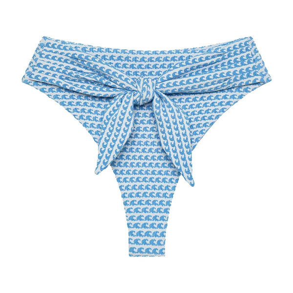 Wave Repeat Paula Tie-Up Bikini Bottom | Montce