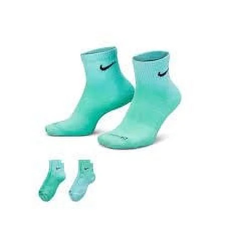 Nike Unisex 2PK Ankle Socks (2 Tone Sea Foam) Large DH6304-906 | Walmart (US)