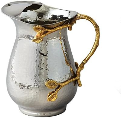 Elegance Golden Vine Pitcher, 1.5 quart, Silver/Gold | Amazon (US)