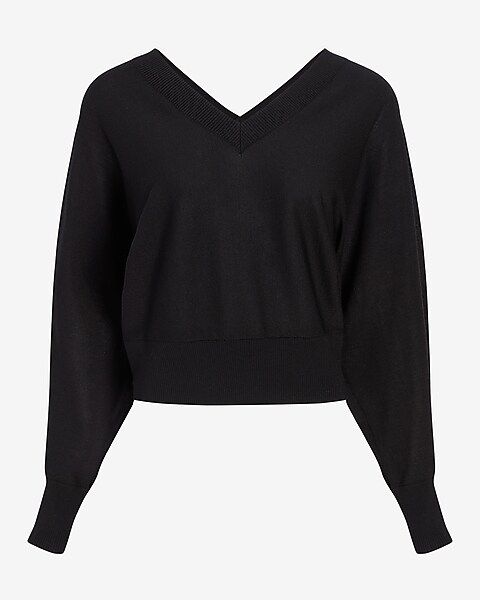 Double V Dolman Sleeve Sweater | Express