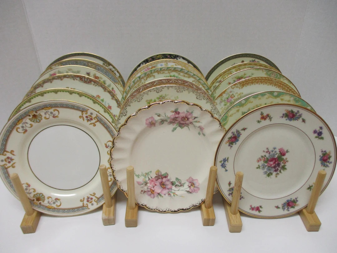 18 Small Plates Vintage Mismatched 18 Different Patterns - Etsy | Etsy (US)