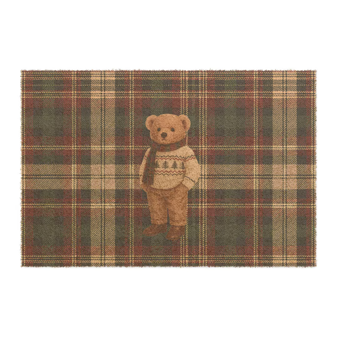 Ralph Lauren Inspired Christmas Plaid Doormat - Etsy | Etsy (US)