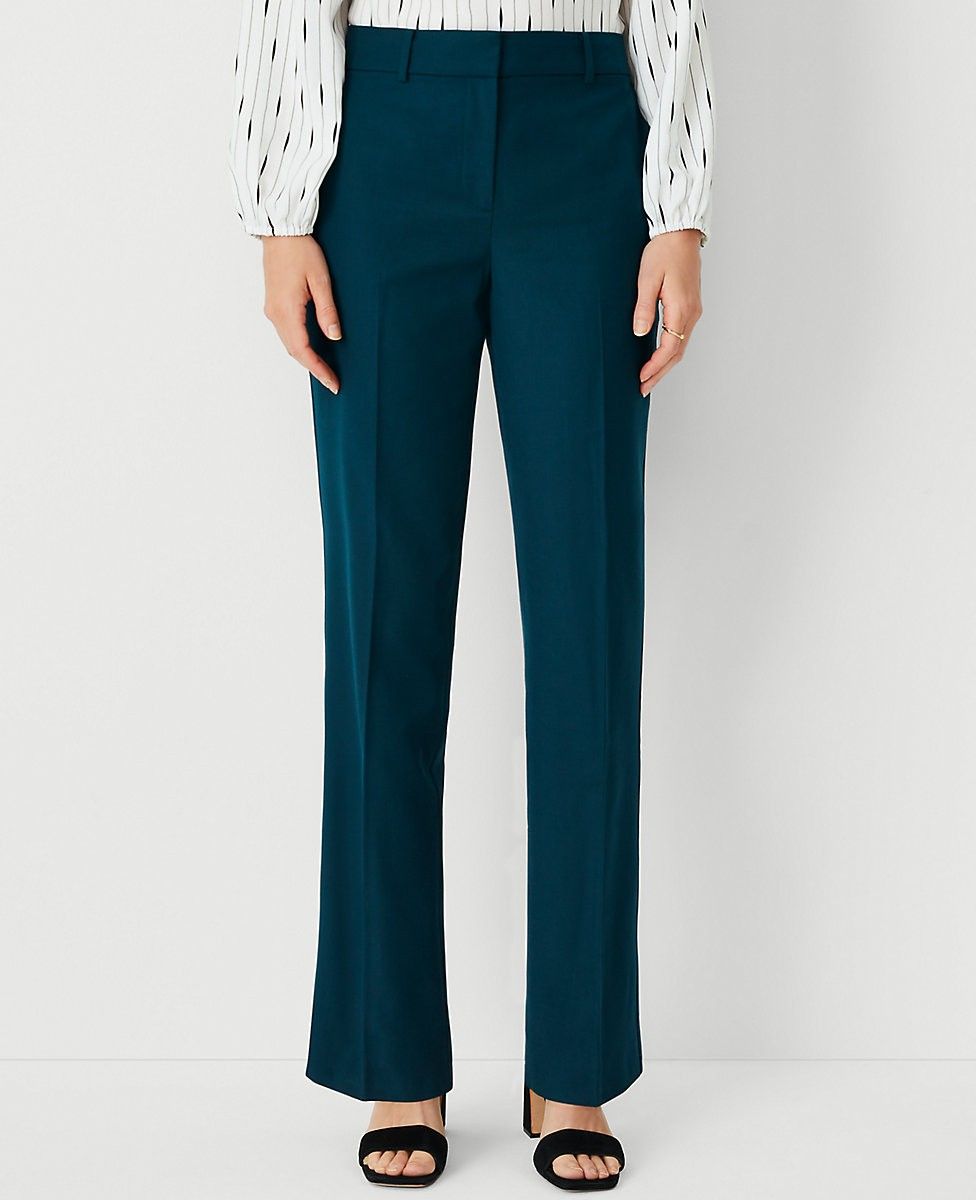 The Straight Pant in Airy Wool Blend - Curvy Fit | Ann Taylor (US)