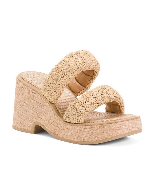 Made In Brazil Crochet Puffy Platform Sandals | TJ Maxx