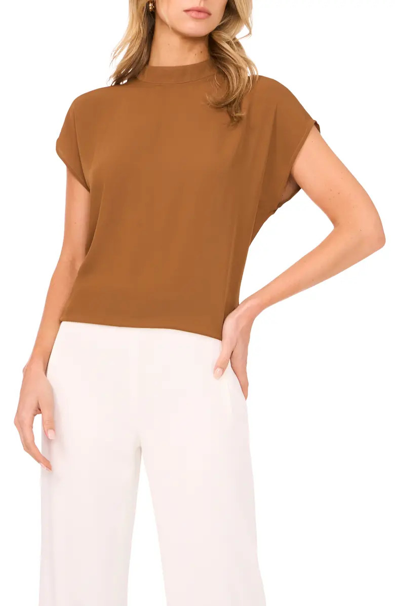 Mock Neck Cap Sleeve Shell | Nordstrom