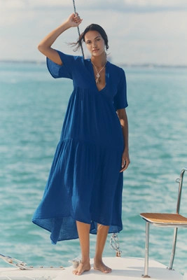 The Kallie Flowy Maxi Dress | Anthropologie (US)