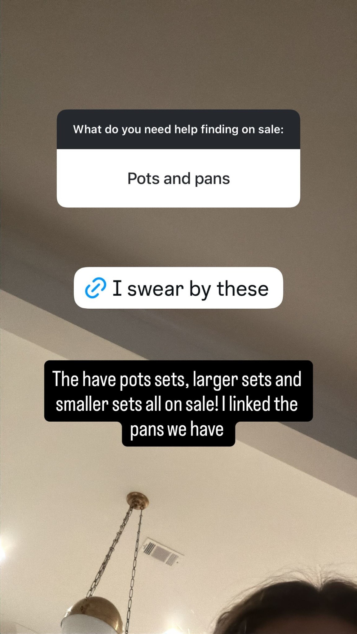 The have pots sets, larger sets and smaller sets all on sale! I linked the pans we have