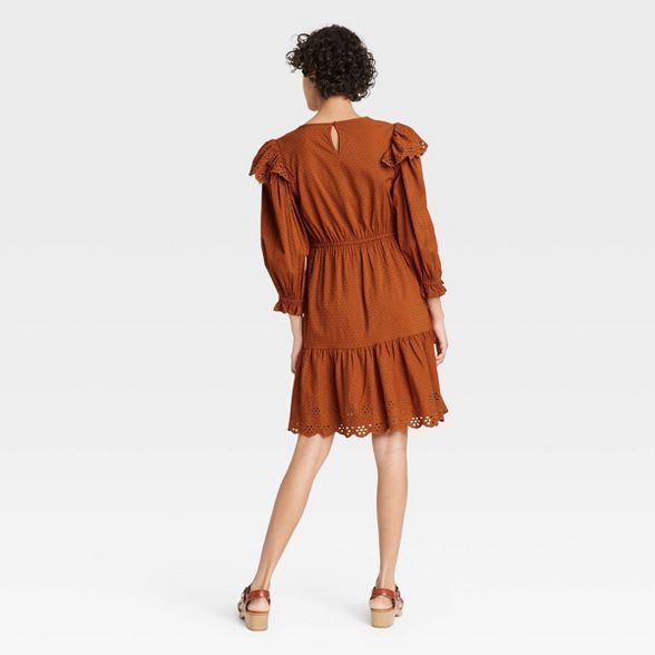 Women's Ruffle Long Sleeve Ruffle Dress - Universal Thread™ | Target