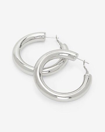 2" Metal Hoop Earrings | Express