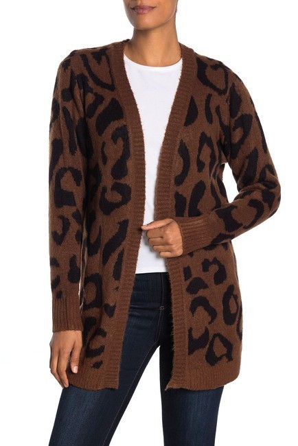 RDI | Open Front Leopard Printed Cardigan | Nordstrom Rack | Nordstrom Rack