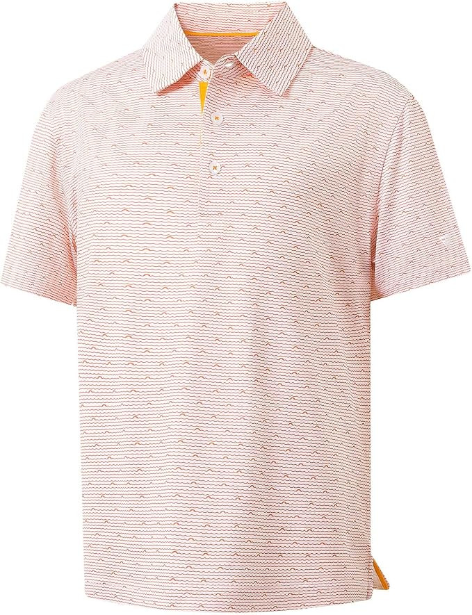 M MAELREG Boys Polo Shirt Short Sleeve Performance Dry Fit Stretch Funny Print Active Casual Coll... | Amazon (US)