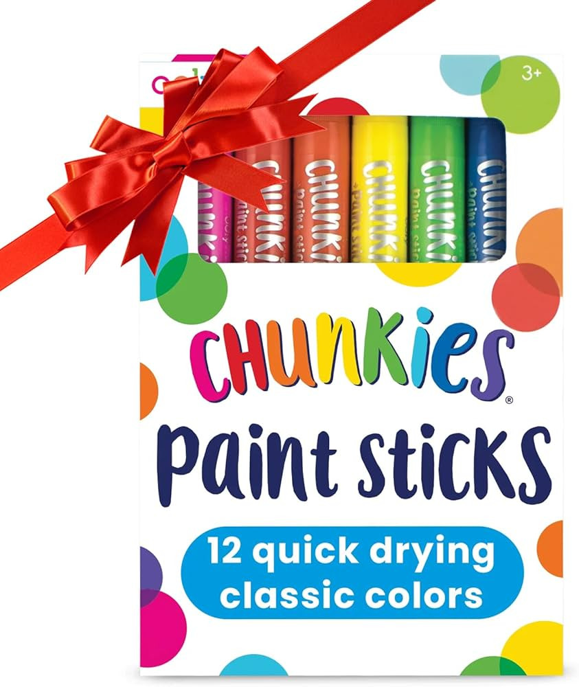 Ooly Chunkies 12 Mess Free Paint Sticks For Kids, Tempera Paint Sticks Kid Safe Colors, No Mess Q... | Amazon (US)