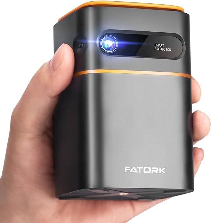Amazon.com: Mini Projector, FATORK 5G WiFi DLP Smart Portable Movie Projectors, Pocket Monster Ou... | Amazon (US)