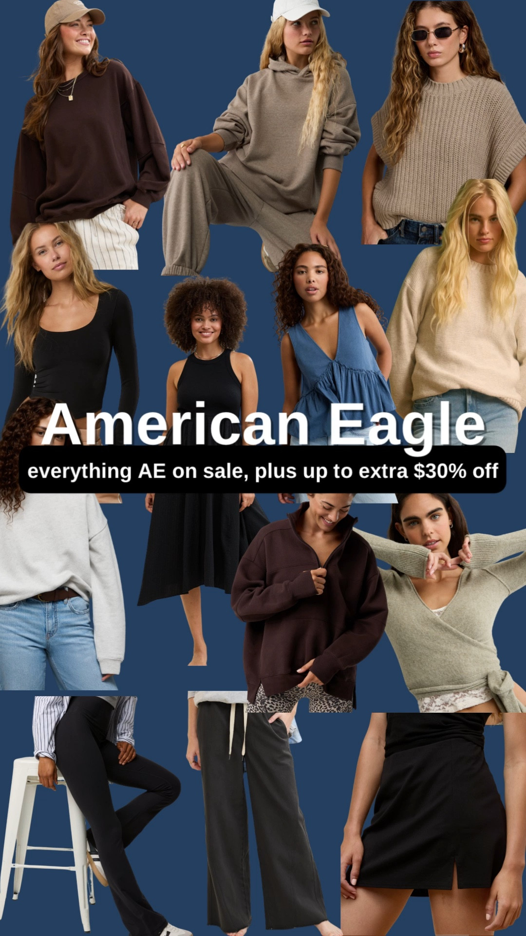 Don’t miss out on all the great deals at American Eagle and Aerie right now! Everything AE is on sale, plus up to 30% off! (30% off $100+, 25% off $75+, 20% off $50+). Also, 25% off all AE jeans and pants, and 60-70% off AE Clearance. New fall arrivals just dropped and now is the perfect time to treat yourself to some new jeans before it gets cold out! 

#LTKStyleTip #LTKSaleAlert #LTKFallSale