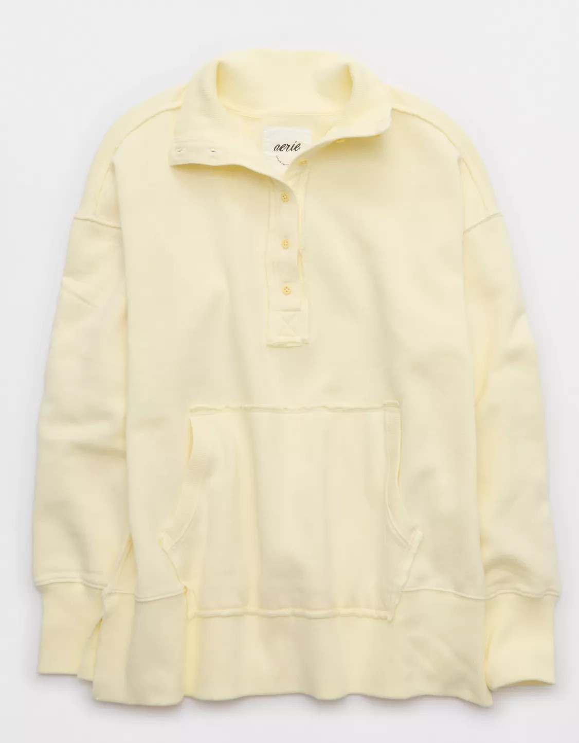 Aerie Vintage Popover Polo Sweatshirt | Aerie