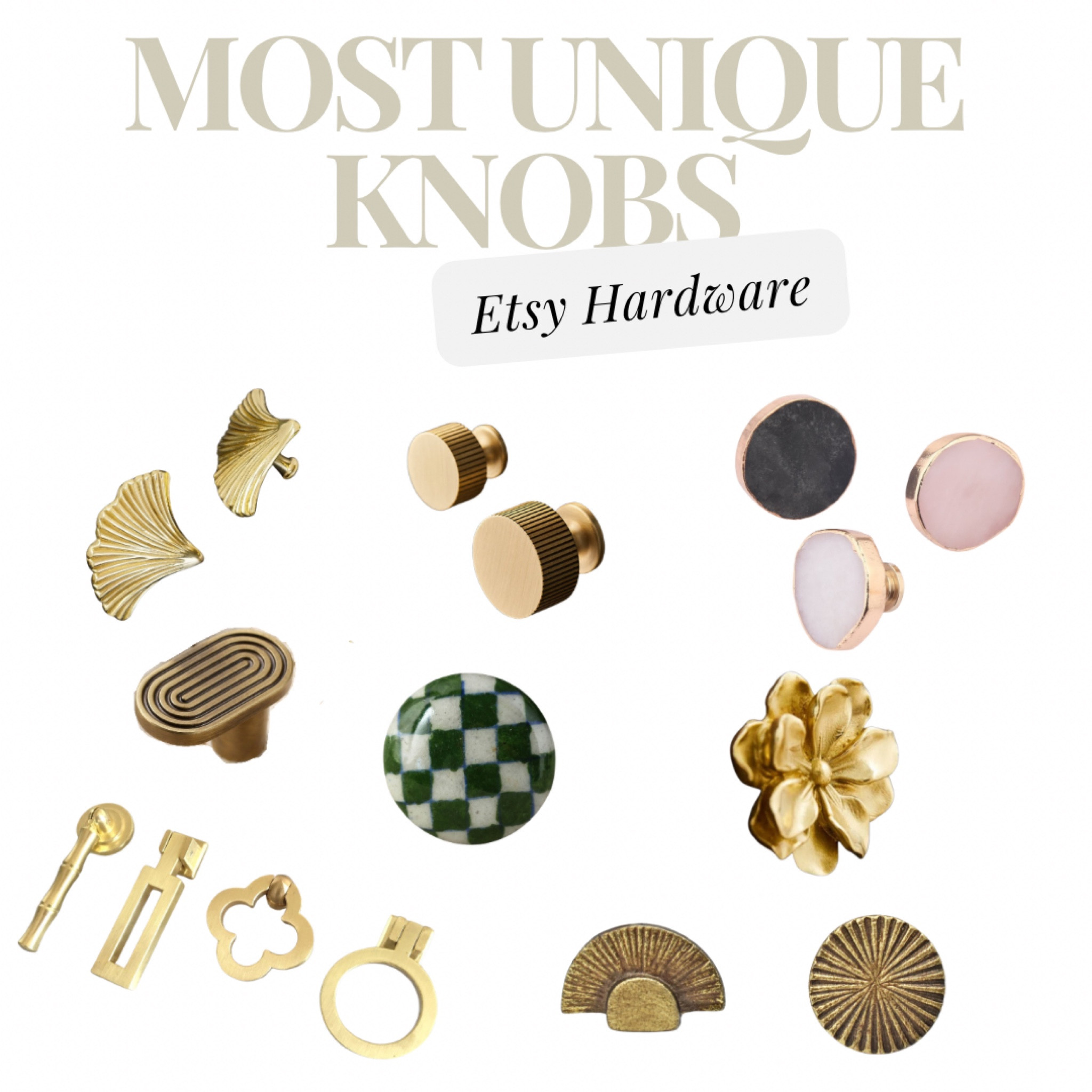 Need some new hardware knobs to decorate a dresser, drawers, cabinet, etc? These knobs from Etsy are gorgeous and can easily enhance the look of a furniture piece!

#LTKSaleAlert #LTKStyleTip #LTKHome