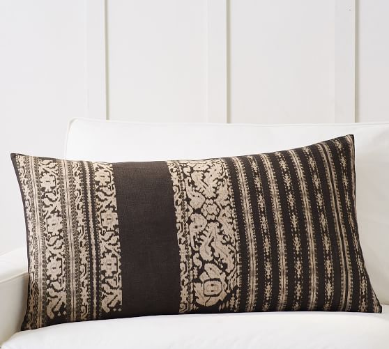 Naya Printed Lumbar Pillow Cover | Pottery Barn (US)