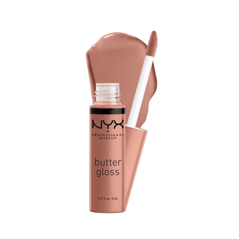 NYX PROFESSIONAL MAKEUP Butter Gloss - Madeleine (Mid-Tone Nude), Non-Sticky Lip Gloss | Amazon (US)