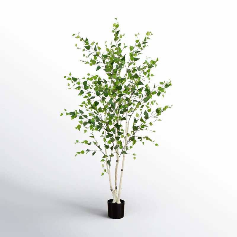 Birch Lane™ 84" Artificial Birch Tree in Pot Liner & Reviews | Wayfair | Wayfair North America
