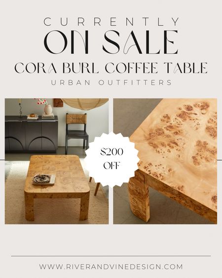 burlwood coffee table, sale furniture, urban outfitters, natural wood, trending furniture, summer sale, look for less, summer sale, seasonal sale, summer finds, living room furniture

#LTKFind #LTKstyletip #LTKhome