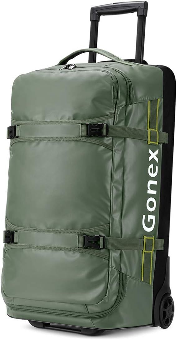 Gonex Rolling Duffle Bag with Wheels, 70L Water Repellent Wheeled Travel Duffel Luggage with Roll... | Amazon (US)
