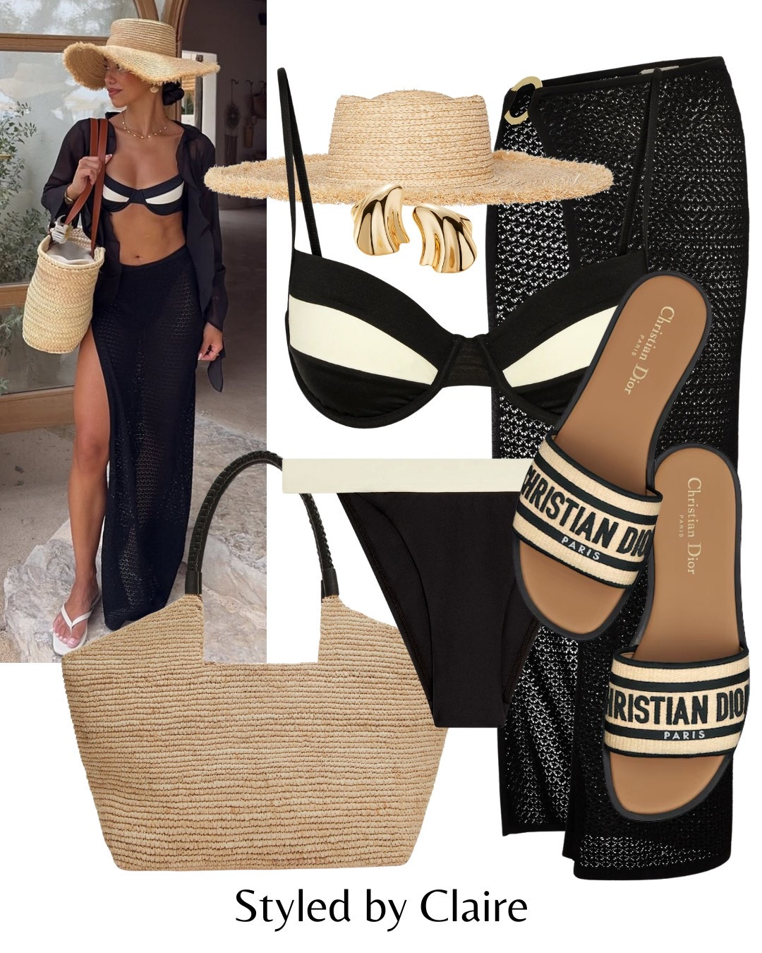 Styling Mondays Swimwear🖤
Send me a DM for a 20% off discount codee
Tags: two tone bikini black cream ivory top bottoms crochet skirt side split raffia tote bag Dior sliders hat sombrero earrings fashion summer beach club inspo outfit ideas holiday vacation st tropez Dubai Ibiza Mykonos Maldives chic luxury swimsuit 

#LTKswimwear #LTKstyletip #LTKsummer