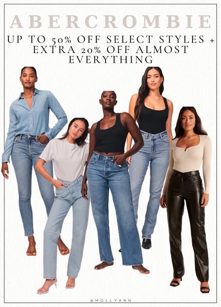 Abercrombie up to 50% off select styles plus an extra 20% off almost everything 

#LTKunder100 #LTKsalealert #LTKunder50