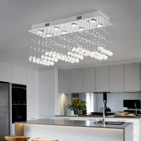 Mullaney 8 - Light Unique Tiered Chandelier with Crystal Accents | Wayfair North America