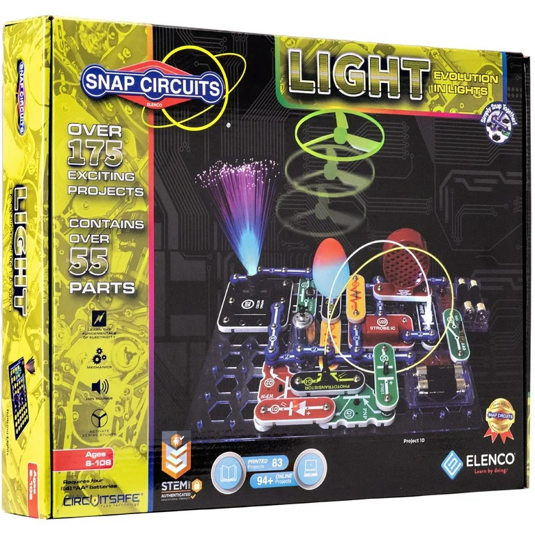Snap Circuits® Light SCL175 | Electronic Science Kit | 175 Project STEM Educational Toys | Ages ... | Walmart (US)